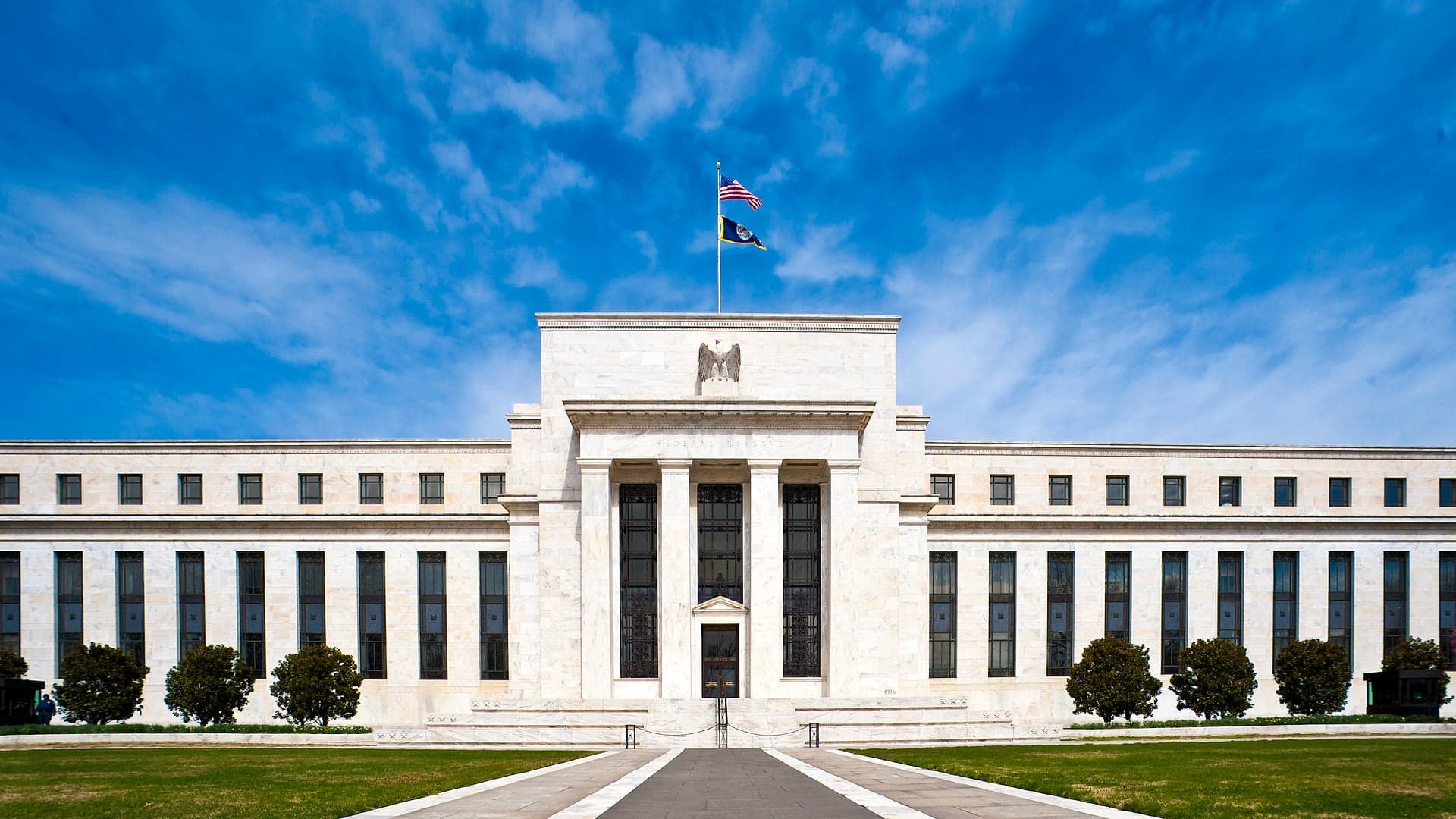 The facade of the Eccles Building, home of the Federal Reserve Board in Washington