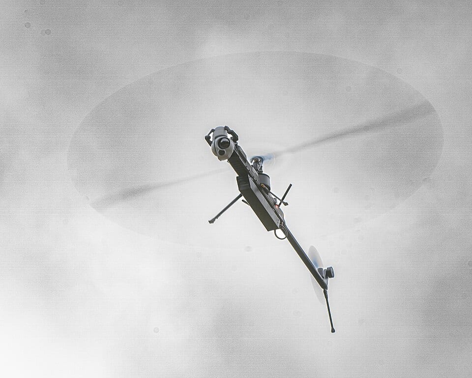 Un drone della famiglia Ghost in volo.